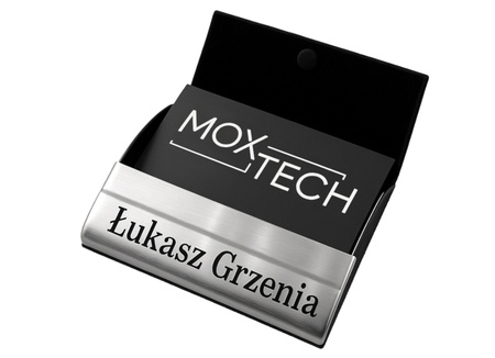 Etui na wizytówki Wizytownik z GRAWEREM logo firma