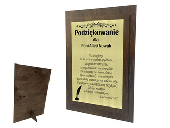 Podziękowanie dla nauczyciela prezent z GRAWEREM