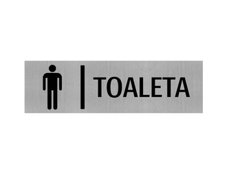 Grawerowana tabliczka TOALETA męska WC GRAWER