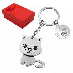 Brelok do kluczy kotek breloczek KOT z GRAWEREM