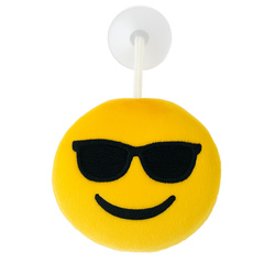 Emoji z przyssawką do szyby i lustra – pluszowe emoji 8 cm dekoracja B)