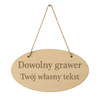 naturalne drewno \ owal