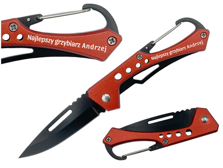 Scyzoryk nóż boczny z karabińczykiem GRAWER