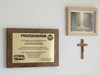 Podziękowanie z grawerem od strażaków OSP pamiątkowy dyplom dla darczyńców
