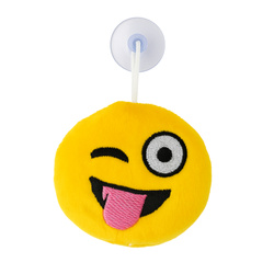 Emoji z przyssawką do szyby i lustra – pluszowe emoji 8 cm dekoracja :P