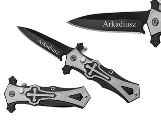 Scyzoryk nóż boczny składany sprężynowy GRAWER