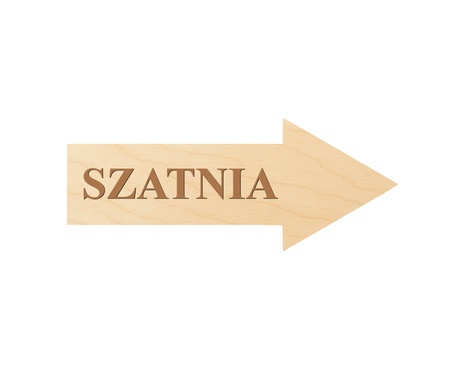 Drewniana tabliczka strzałka z dowolnym grawerem kierunkowa drogowskaz