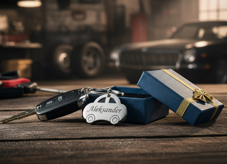 Brelok do kluczy auto breloczek samochód GRAWER