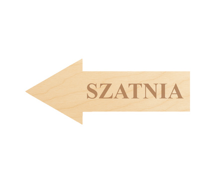 Drewniana tabliczka strzałka z dowolnym grawerem kierunkowa drogowskaz