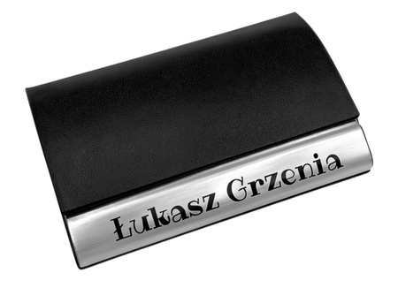 Etui na wizytówki Wizytownik z GRAWEREM logo firma