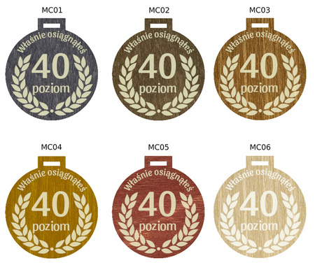 Medal na prezent GRAWER różne kolory 