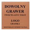Grawerowana tabliczka z GRAWEREM dedykacja dowolny tekst max 10x10cm