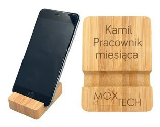 Bambusowy stojak podstawka na telefon GRAWER