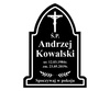 200x150mm \ czarny-biały \ tarcza gotycka