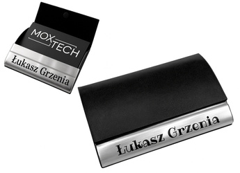 Etui na wizytówki Wizytownik z GRAWEREM logo firma