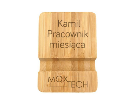 Bambusowy stojak podstawka na telefon GRAWER 