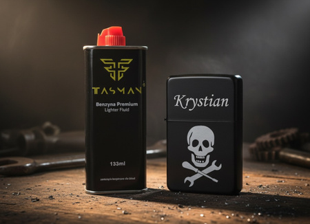 Zapalniczka benzynowa z GRAWEREM + benzyna zestaw