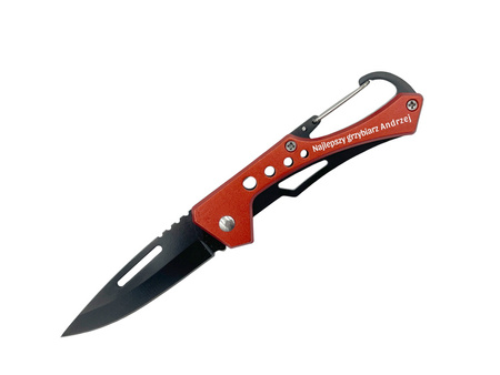 Scyzoryk nóż boczny z karabińczykiem GRAWER
