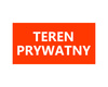 200x100mm \ czerwony \ TEREN PRYWATNY