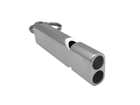 GWIZDEK aluminiowy na prezent dla trenera z GRAWEREM gwizdek sygnałowy