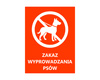 czerwony \ ZAKAZ WYPROWADZANIA PSÓW