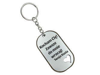 Brelok do kluczy serce GRAWER prezent walentynki