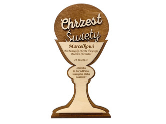 Statuetka z własnym GRAWEREM prezent na Chrzest Święty podziękowanie