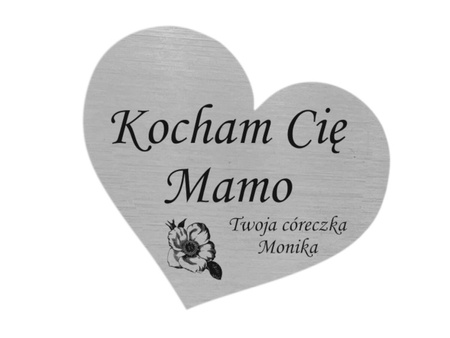 Statuetka SERCE GRAWER na dzień mamy prezent