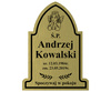200x150mm \ Złoty \ tarcza gotycka