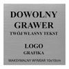 Grawerowana tabliczka z GRAWEREM dedykacja dowolny tekst max 10x10cm