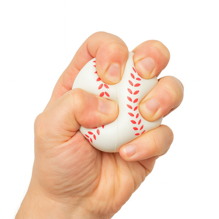 Piłka antystresowa BASEBALL – miękka piłka do ściskania, relaks
