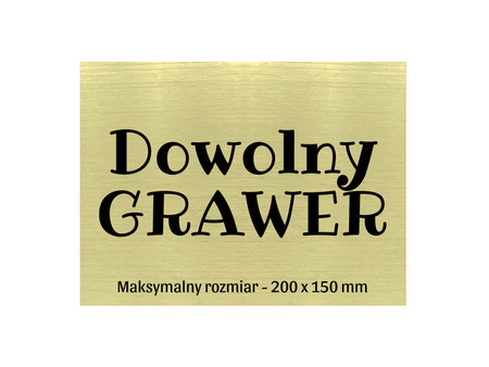 Grawerowana tabliczka dowolny GRAWER tekst 20x15